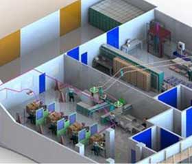 Implantation 3D d’un laboratoire